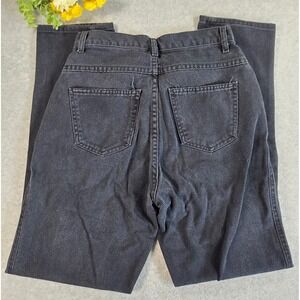 Newport News Jeans Women 10 Black Vintage 90s High Rise Straight Leg Mom Jeans